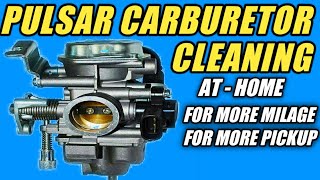 BAJAJ PULSAR CARBURETOR CARBURETOR CLEANING CARBURETOR CLEANING AT HOME WITH WORKING PROCESSCV [upl. by Ecraep]