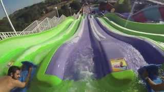 Golfland Sunsplash Roseville  Six Chuter POV Headcam [upl. by Atsedom]