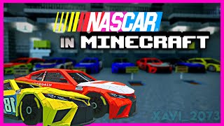 Nascar in Minecraft  Next Gen Nascar Addon [upl. by Renfred]