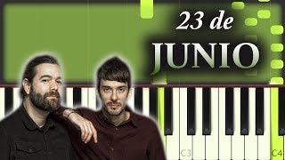 Vetusta Morla  23 de Junio  Piano Tutorial  Cover [upl. by Eiroc]