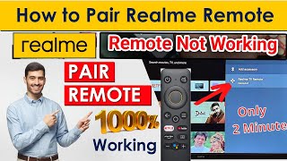 How to pair realme tv remote  pair realme remote and tv  How to fix realme tv remote not working [upl. by Courtney]