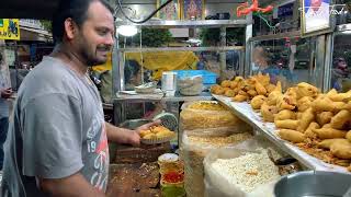 50 year old Famous Mirchi Bajji mixture place  Kukatpally  Hyderabad streetfood streetfoodindia [upl. by Etteragram]