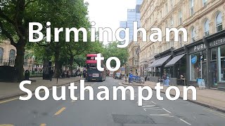 4K Driving from Birmingham to Southampton UK [upl. by Assej]