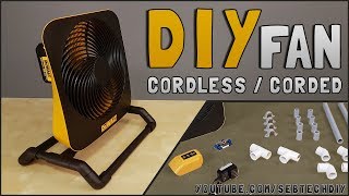 DIY  How to Make Cordless Portable Fan [upl. by Refinney66]