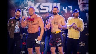 KSW 47 Mariusz Pudzianowski vs Szymon Kolecki WeighIn [upl. by Mersey710]