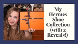 My Entire Hermes Shoe Collection with 2 reveals [upl. by Aliakam69]