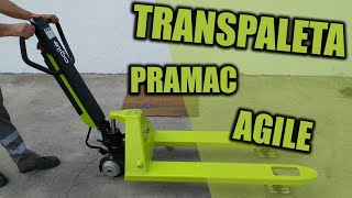 INSTRUCCIONES DE USO Y CONDUCCIÓN COMO FUNCIONA LA TRANSPALETA SEMI ELÉCTRICA PRAMAC AGILE [upl. by Kirkpatrick283]