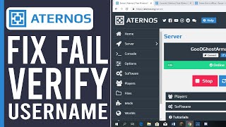 How to Fix Failed to Verify Username Minecraft Server Aternos 2024 [upl. by Kendry624]