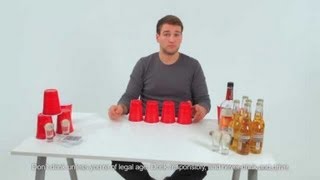 How to Play Flong Beer Pong Flip Cup  Drinking Games [upl. by Nodarse762]