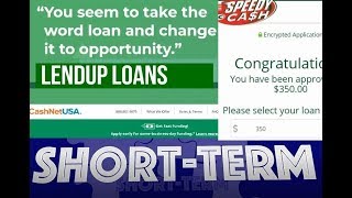 Short Term Loan Reviews Lendup Cashnetusa amp Speedy Cash Legit Extensions Real Review [upl. by Nellir776]