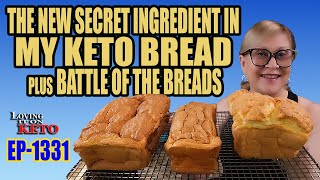 THE NEW SECRET INGREDIENT IN MY KETO BREAD plus BATTLE OF THE BREADS highproteinbreadweightloss [upl. by Alper959]