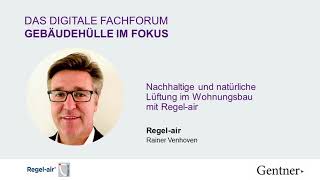 Nachhaltige und natürliche Lüftung mit Regelair Fensterfalzlüfter Gebäudehülle21 [upl. by Essam]