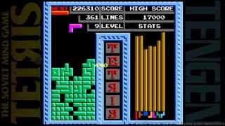 Tetяis NES unlicensed video game port  481line 11 levels session for 1 Player 🧩🎮 [upl. by Loy]