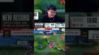 Reaksi Mas Ade RRQ Meramaikan 9  Game tercepat di MPL ID oleh RRQ Hoshi mobilelegends mlbb [upl. by Van]