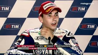 Jorge Lorenzo interview after the Mugello GP [upl. by Nitsirc]