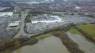 Flood River Soar  Leicester Fosse Park 1042018 version 27k [upl. by Avla]