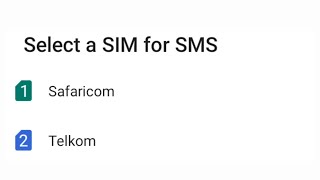 How to set default SIM for SMS Messages on android [upl. by Shurwood]