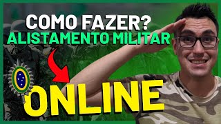 COMO FAZER ALISTAMENTO MILITAR ONLINE  COMO ACOMPANHAR CERTIFICADO DE ALISTAMENTO MILITAR [upl. by Shulem177]