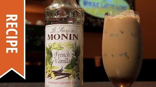 Monin French Vanilla Iced Latte Recipe [upl. by Llevrac]