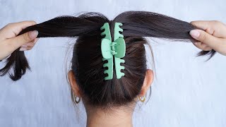 Latest Hairstyle For Ladies 2023 – Easy Bun Hairstyle With Claw Clip  Juda Hairstyle For Summer [upl. by Eannyl]