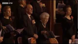 Royal British Legion Festival of Remembrance 2013 3 Cheers for Her Majesty the Queen [upl. by Nuahsyar674]