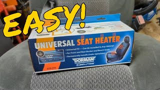 How to Install Universal Heated Seat kits its easier than youd think Installed on 73 SuperDuty [upl. by Lilybel]