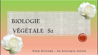 biologie végétale S2 INTRODUCTION [upl. by Kamin]