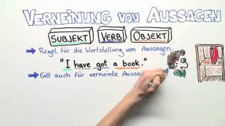 VERNEINUNG VON AUSSAGEN  Englisch  Grammatik [upl. by Terrel]