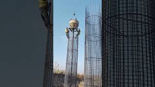 Concrete pouring process for viaduct pier columns [upl. by Nedlog]