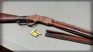 Restoring Iconic Winchester 1873 lever action rifle with test fire restoration iconic [upl. by Frisse421]