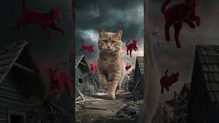 ভয়ংকর বিড়ালের তাণ্ডব  Cat Rampage  SurrealScene GiantCats VillageChaos [upl. by Madancy621]