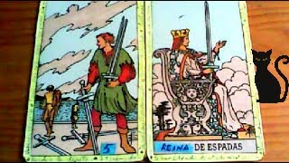 Combinaciones tarot con el CINCO de ESPADAS  ARCANOS MENORES DE ESPADAS Por TARA [upl. by Farwell]