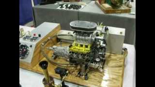 14 scale Blown quotStinger 609quot V8 engine built by Gary Conley [upl. by Inaliak]