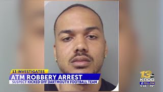 Local Dartmouth College football player arrested for string of ATM robberies [upl. by Semajwerdna952]