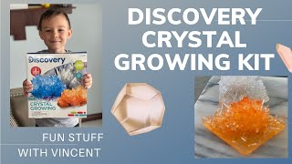 Discovery Crystal Growing Kit How to Grow Crystals Fun Stuff With Vincent STEM [upl. by Brower]