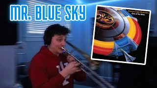 quotMr Blue Skyquot guitar solo on alto trombone [upl. by Ano332]