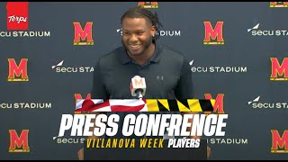 Maryland Football  Quashon Fuller Kaden Prather and Billy Edwards Jr Weekly Press Conference [upl. by Oetomit737]