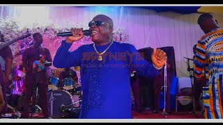 Nigerian Afro juju Icon Sir Shina Peters latest live Performance with full energy [upl. by Bocyaj907]