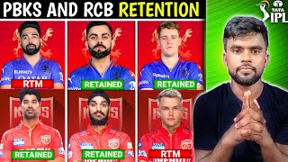 IPL 2025 PBKS Retention List for IPL 2025  RCB Retention List for IPL 2025  PBKS AND RCB [upl. by Kathie]