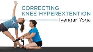 Iyengar YogaCorrecting Knee Hyperextension [upl. by Dorothee]