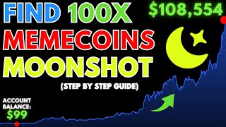 How to Find 100x Memecoin on MOONSHOT Dexscreener Simple Guide [upl. by Urdna]