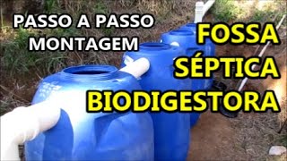 Fossa Séptica Biodigestora Como Montar Passo a Passo  Reaproveitamento da Água Negra [upl. by Euk515]