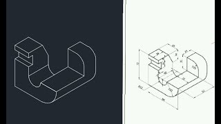 Autocad Isometric Drawing 19 [upl. by Pelmas]