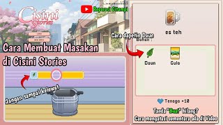 Cara Membuat Masakan di Cisini Stories Bisa Main Minigame saat Memasak [upl. by Anitsyrc]