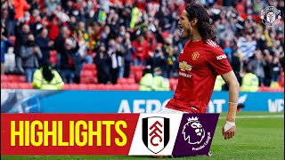 Cavani hits longrange stunner as fans return to Old Trafford  Manchester United 11 Fulham [upl. by Lunnete]