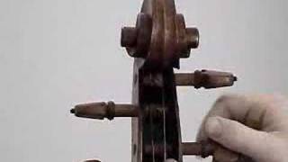 How to string a cello  courtesy of httpwwwstringworkscom [upl. by Ayokal]