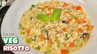 Italian Veg Risotto Recipe  Creamy and Delicious Vegetarian Italian Risotto  Sattvik Kitchen [upl. by Mari]