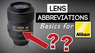 NIKON CAMERA LENS TUTORIAL  What Do The Numbers On My Nikon Lenses Mean [upl. by Neiht]