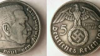 1938 NAZI GERMANY 5 REICHSMARK Coin WORTH [upl. by Evander658]