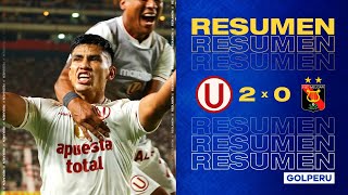 Resumen Universitario 20 FBC Melgar TorneoAperturaXGOLPERU [upl. by Lemrej]